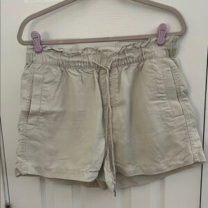 Loft Tan Drawstring Shorts